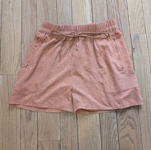 Nwt Women's Coco + Carmen Burnt Orange Drawstring Shorts Size Large/XL